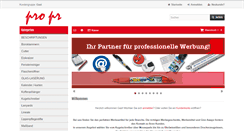 Desktop Screenshot of pro-pr.de